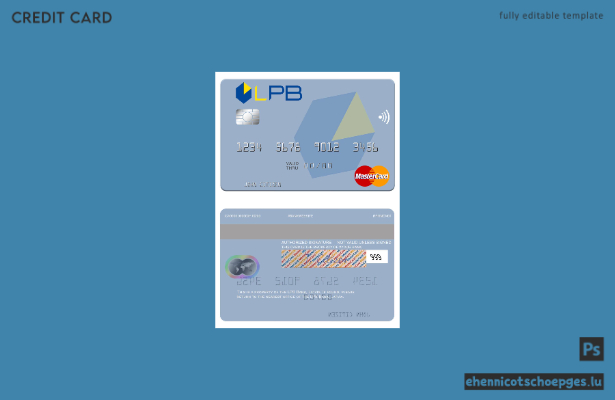 Vorschau der Mastercard der lettischen LPB Bank